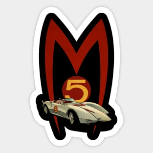 VINTAGE SPEED RACER MACH 5 copy Sticker